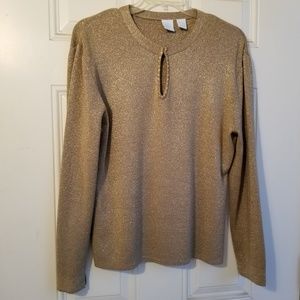 Gold Sparkle  Sweater/Top (Lame')